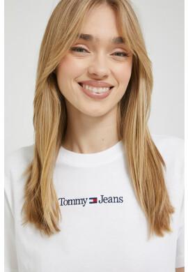 Tommy Jeans Памучна тениска в бяло - Pepit.bg
