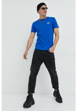 Tommy Jeans Памучна тениска с принт - Pepit.bg