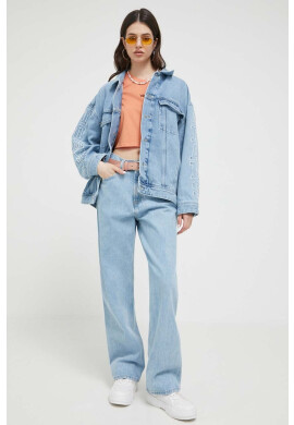 Tommy Jeans Памучни дънки в с висока талия - Pepit.bg