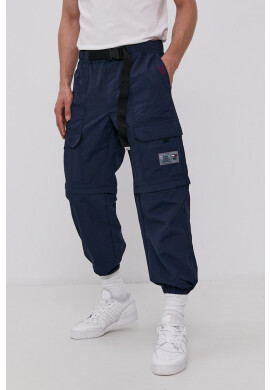 Tommy Jeans Панталони дамски в тъмносиньо с изчистен дизайн - Pepit.bg