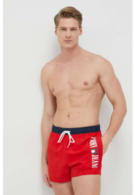 Tommy Jeans Плувни шорти в червено - Pepit.bg