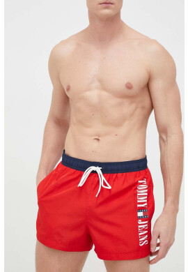 Tommy Jeans Плувни шорти в червено - Pepit.bg