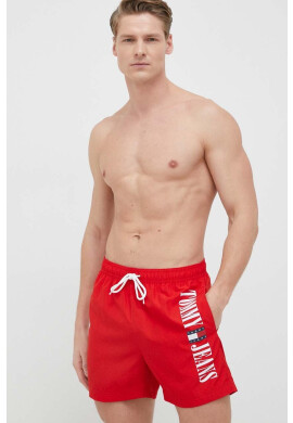 Tommy Jeans Плувни шорти в червено - Pepit.bg