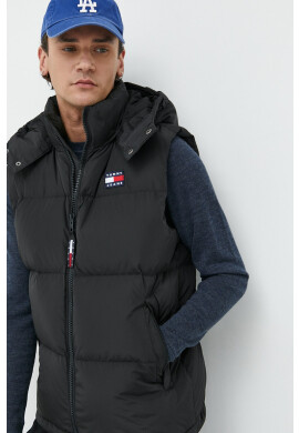 Tommy Jeans Пухен елек мъжки в черно със зимна изолация - Pepit.bg