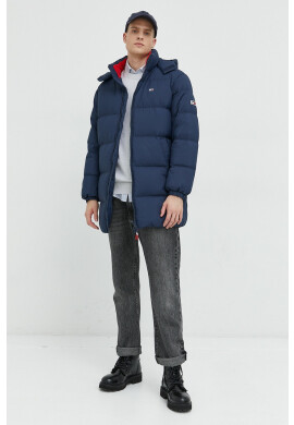 Tommy Jeans Пухено яке в тъмносиньо със зимна изолация - Pepit.bg