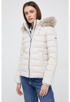 Tommy Jeans Пухено яке в бежово със зимна изолация - Pepit.bg