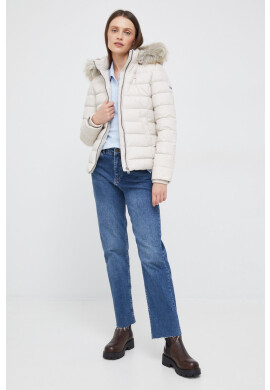 Tommy Jeans Пухено яке в бежово със зимна изолация - Pepit.bg