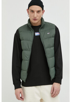 Tommy Jeans Пухен елек мъжки в зелено - Pepit.bg