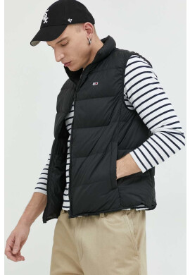 Tommy Jeans Пухен елек мъжки в черно - Pepit.bg