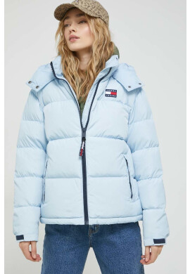 Tommy Jeans Пухено яке в синьо със зимна изолация - Pepit.bg