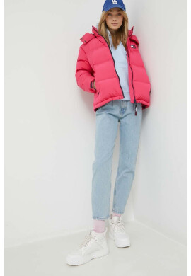 Tommy Jeans Пухено яке в розово със зимна изолация - Pepit.bg
