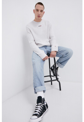 Tommy Jeans Пуловер мъжки в сиво - Pepit.bg