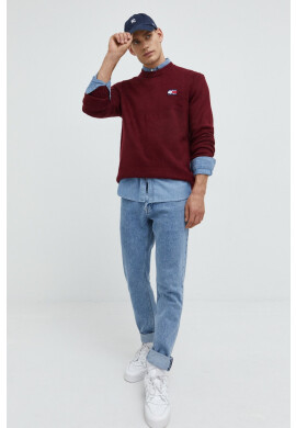 Tommy Jeans Пуловер дамски в розово от лека материя - Pepit.bg