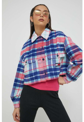 Tommy Jeans Риза дамска със свободна кройка с класическа яка - Pepit.bg