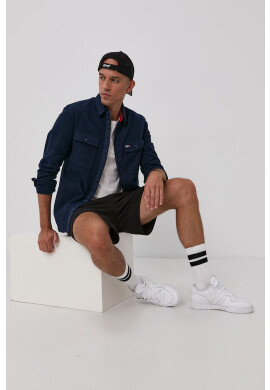 Tommy Jeans Риза мъжка в тъмносиньо със свободна кройка - Pepit.bg