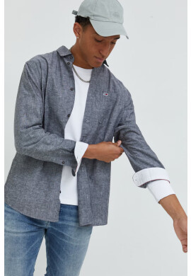 Tommy Jeans Риза с лен - Pepit.bg