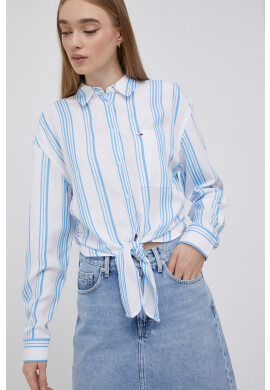 Tommy Jeans Риза с лен - Pepit.bg