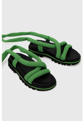 Tommy Jeans Сандали CHUNKY SANDAL в зелено с платформа EN0EN02073 - Pepit.bg