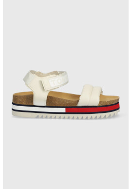 Tommy Jeans Сандали FLAG OUTSOLE SANDAL в бежово с платформа EN0EN02122 - Pepit.bg