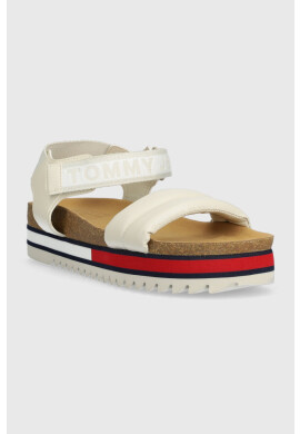 Tommy Jeans Сандали FLAG OUTSOLE SANDAL в бежово с платформа EN0EN02122 - Pepit.bg