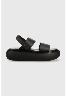 Tommy Jeans Сандали VOLUME SANDAL STRIPE в черно с платформа EN0EN02077 - Pepit.bg