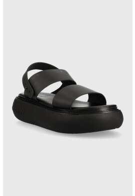 Tommy Jeans Сандали VOLUME SANDAL STRIPE в черно с платформа EN0EN02077 - Pepit.bg