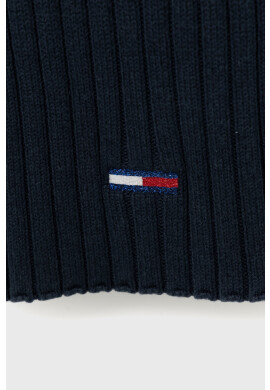 Tommy Jeans Шал дамски в тъмносиньо с изчистен дизайн - Pepit.bg
