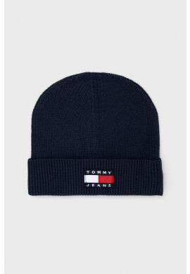 Tommy Jeans Шапка в тъмносиньо от памук - Pepit.bg