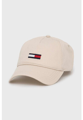 Tommy Jeans Шапка в бежово с апликация - Pepit.bg