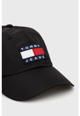 Tommy Jeans Шапка в черно с апликация - Pepit.bg