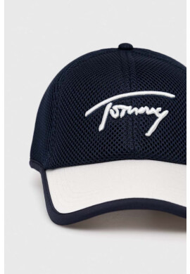 Tommy Jeans Шапка с козирка в тъмносиньо с апликация - Pepit.bg