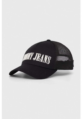 Tommy Jeans Шапка с козирка в черно с апликация - Pepit.bg