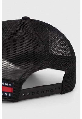 Tommy Jeans Шапка с козирка в черно с апликация - Pepit.bg