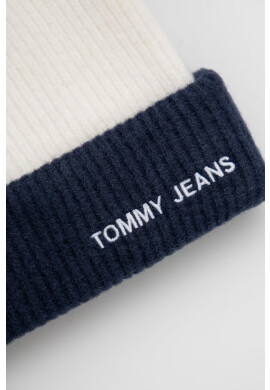 Tommy Jeans Шапка с вълна в тъмносиньо - Pepit.bg