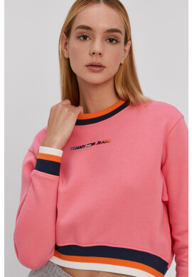 Tommy Jeans Суичър мъжки в бордо с апликация - Pepit.bg