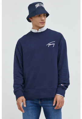 Tommy Jeans Суичър в оранжево с качулка с апликация - Pepit.bg