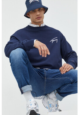 Tommy Jeans Суичър в оранжево с качулка с апликация - Pepit.bg
