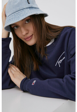 Tommy Jeans Суичър в тъмносиньо с апликация - Pepit.bg