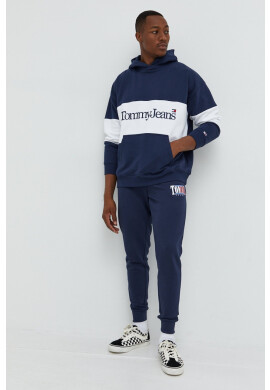 Tommy Jeans Суичър в тъмносиньо с десен - Pepit.bg