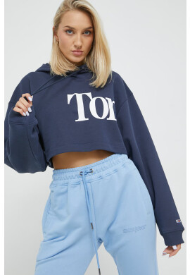 Tommy Jeans Суичър в тъмносиньо с принт - Pepit.bg