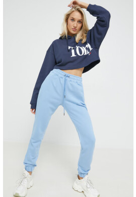 Tommy Jeans Суичър в тъмносиньо с принт - Pepit.bg