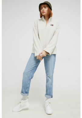 Tommy Jeans Суичър в черно с качулка с апликация - Pepit.bg