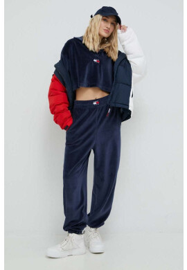 Tommy Jeans Суичър в тъмносиньо с апликация - Pepit.bg
