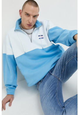 Tommy Jeans Суичър в синьо с десен - Pepit.bg