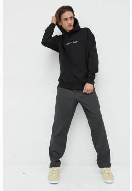 Tommy Jeans Суичър в черно с качулка с апликация - Pepit.bg