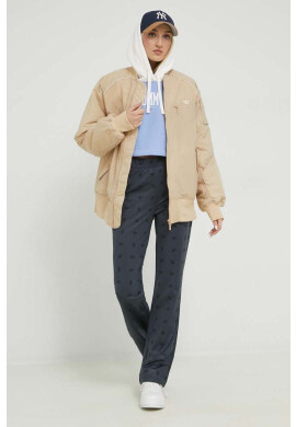 Tommy Jeans Суичър в синьо с качулка с десен - Pepit.bg