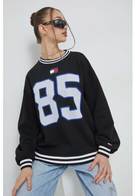 Tommy Jeans Суичър в черно с принт - Pepit.bg