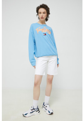 Tommy Jeans Суичър в синьо с апликация - Pepit.bg