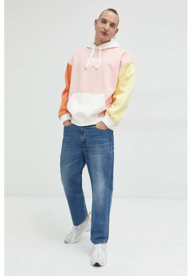 Tommy Jeans Суичър в розово с качулка с десен - Pepit.bg