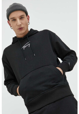 Tommy Jeans Суичър в черно с качулка с апликация - Pepit.bg